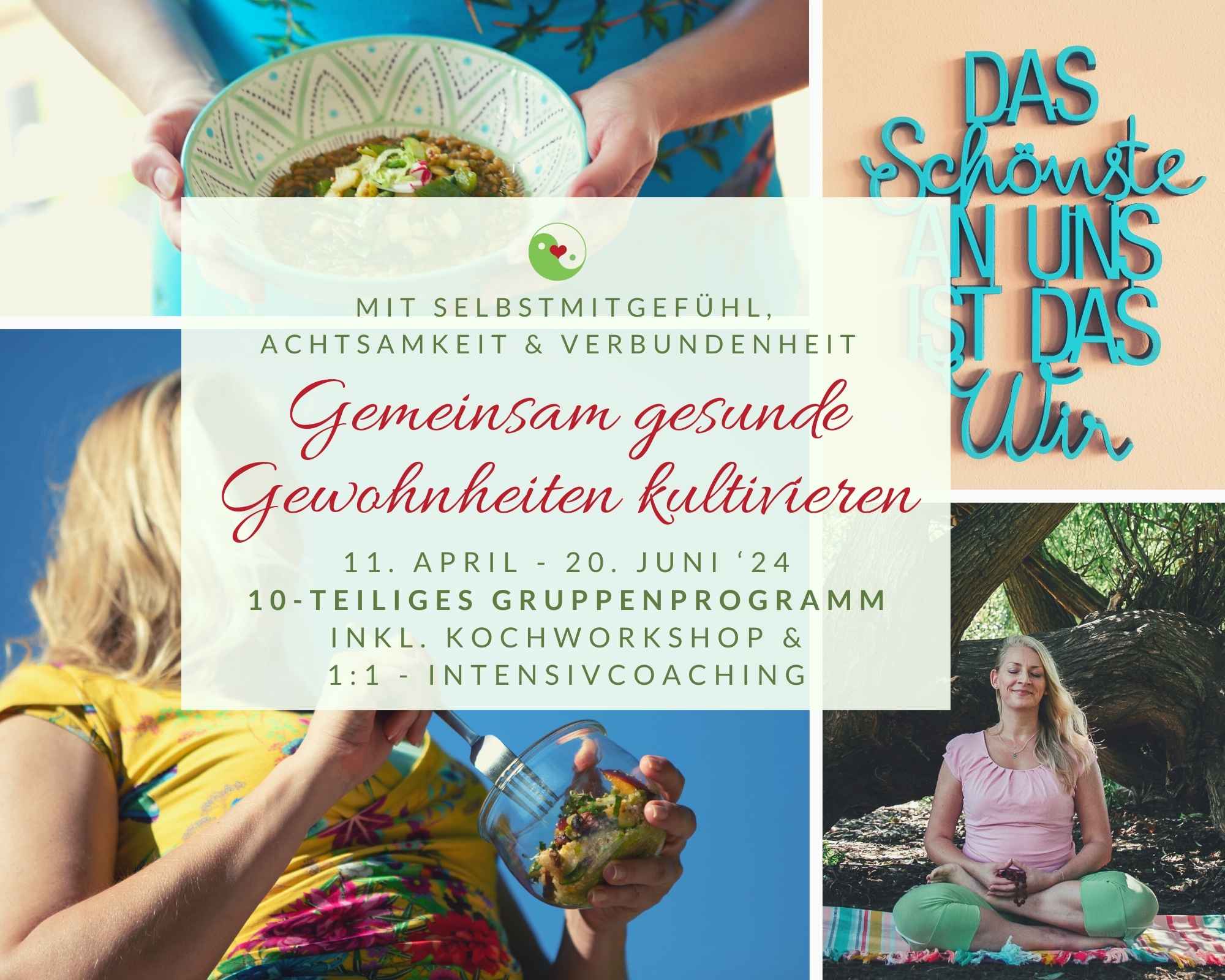 gruppenprogramm herzverbundensein essen gemeinsam gesunde Gewohnheiten kultivieren